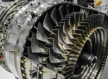 Jet Engine, Turbine blades of airplane